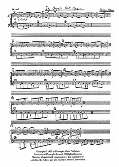 In Again Out Again For Two Pianos