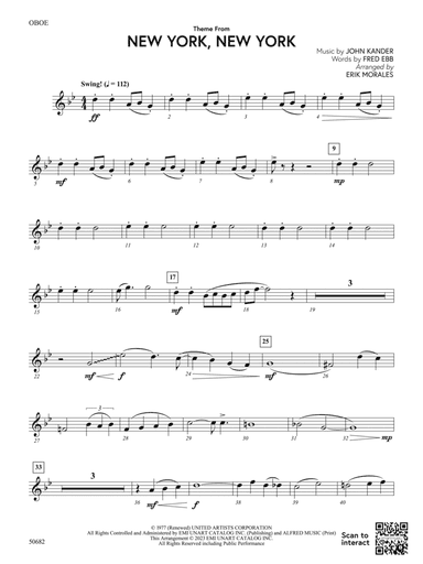Theme from New York, New York: Oboe