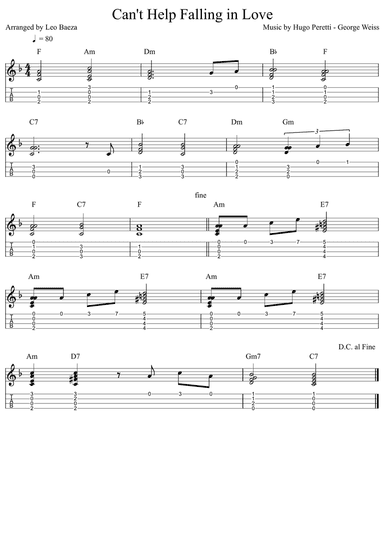 Can't Help Falling In Love