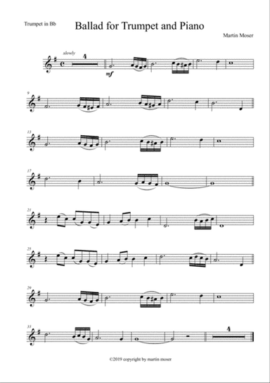 Ballad for Trumpet and Piano