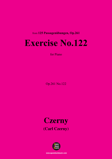 C. Czerny-Exercise No.122,Op.261 No.122
