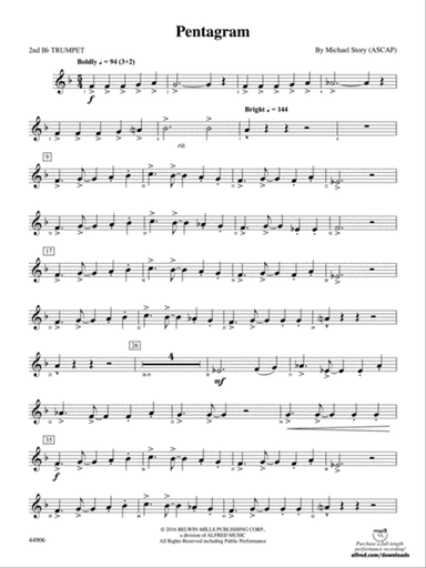 Pentagram: 2nd B-flat Trumpet