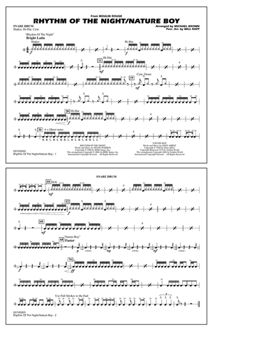 Rhythm of the Night / Nature Boy (from Moulin Rouge) - Snare Drum