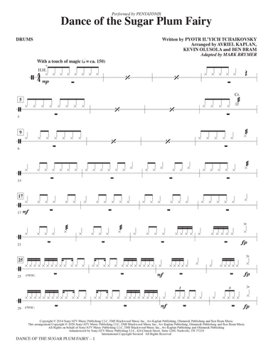 Dance Of The Sugar Plum Fairy (arr. Mark Brymer) - Drums
