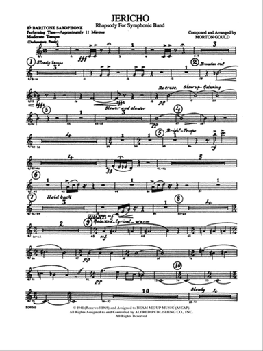 Jericho: E-flat Baritone Saxophone