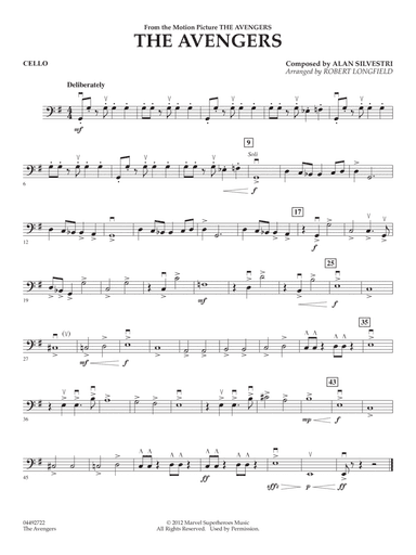 The Avengers (arr. Robert Longfield) - Cello