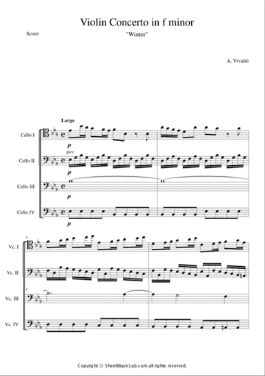 The Four Seasons - Winter 2nd Movement