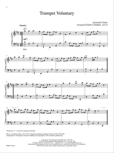 Trumpet Voluntary (Downloadable)