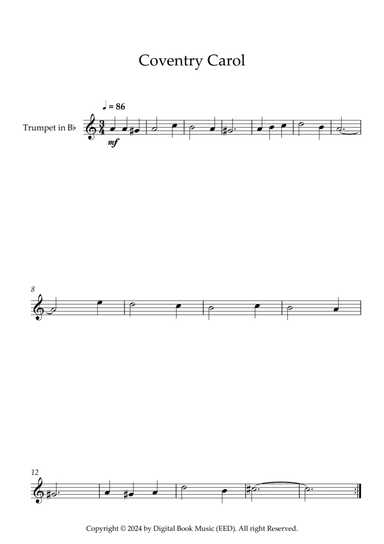 Coventry Carol (Trumpet)