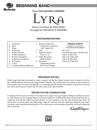 Lyra (from The Golden Compass): Score
