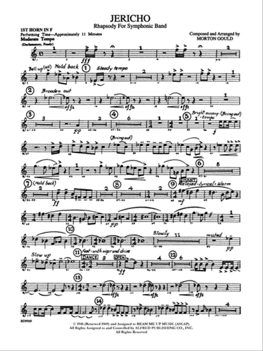 Jericho: 1st F Horn