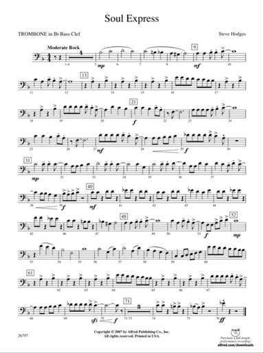 Soul Express: (wp) 1st B-flat Trombone B.C.