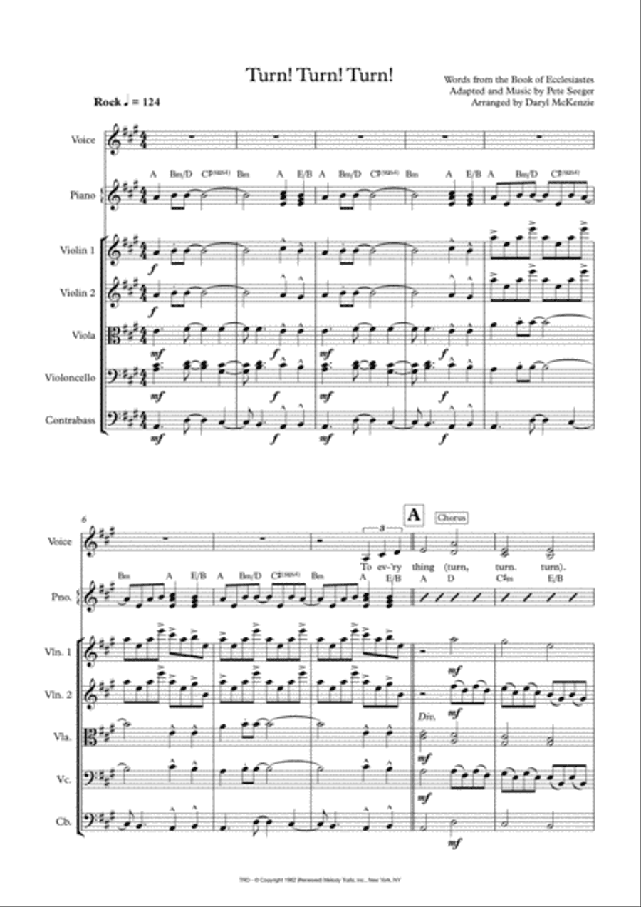 Turn! Turn! Turn! (to Everything There Is A Season)