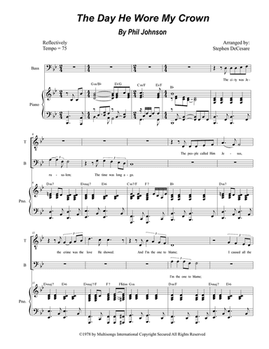 The Day He Wore My Crown