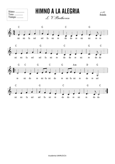 Ludwig Van Beethoven - Himno a la Alegria (Ode to Joy)