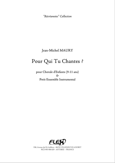 Pour Qui tu Chantes?