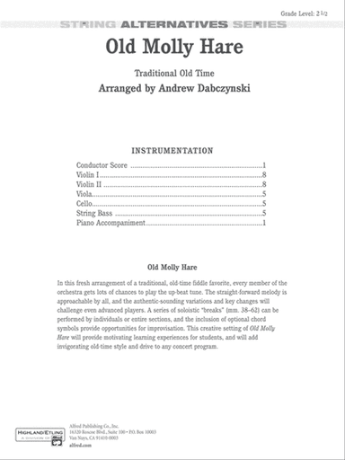 Old Molly Hare: Score