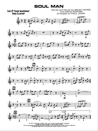 Soul Man: 2nd B-flat Tenor Saxophone