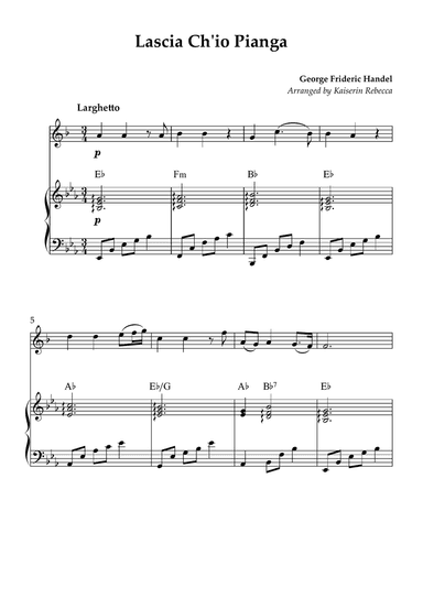 Lascia Ch'io Pianga (Let Me Weep)