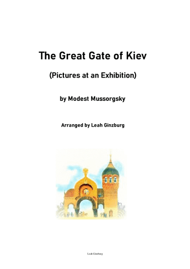 The Great Gate of Kiev (Pictures at an Exhibition) by M. Mussorgsky