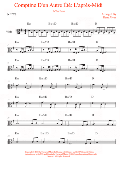 Comptine D'un Autre Été: L'après-Midi