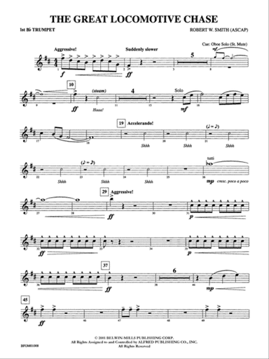 The Great Locomotive Chase: 1st B-flat Trumpet