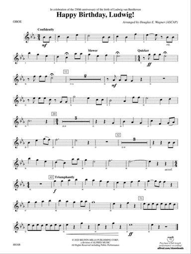Happy Birthday, Ludwig: Oboe