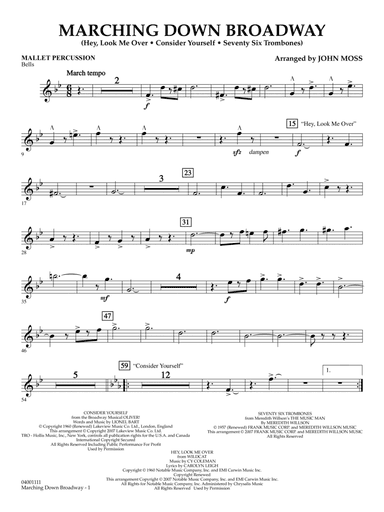 Marching Down Broadway - Mallet Percussion