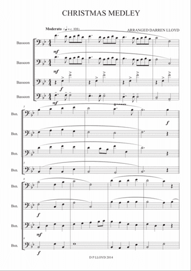 Christmas medley - Bassoon quartet