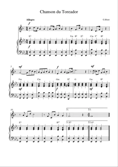 Chanson du Toreador (from Carmen)