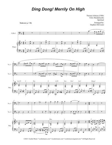 Ding Dong! Merrily On High (Cello Duet - Alternate Version)