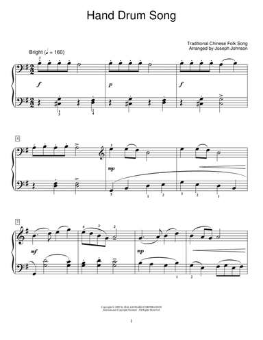 Hand Drum Song (arr. Joseph Johnson)