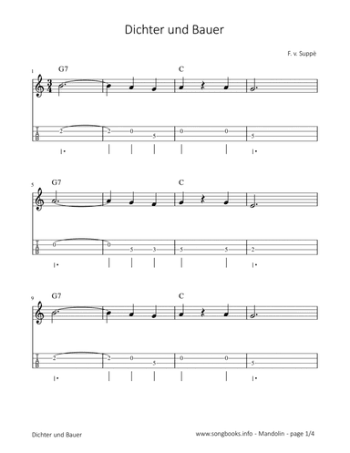 Dichter und Bauer - F. v. Suppè