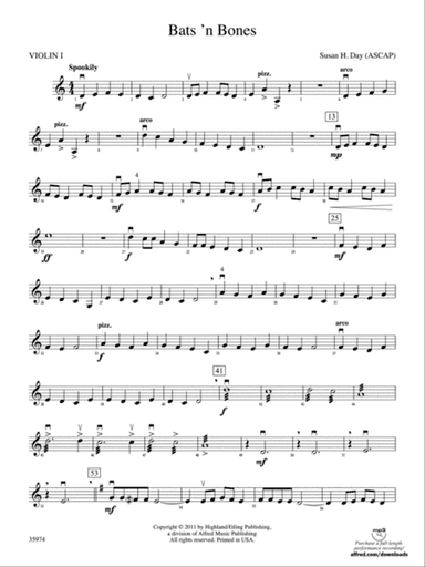 Bats 'n Bones: 1st Violin