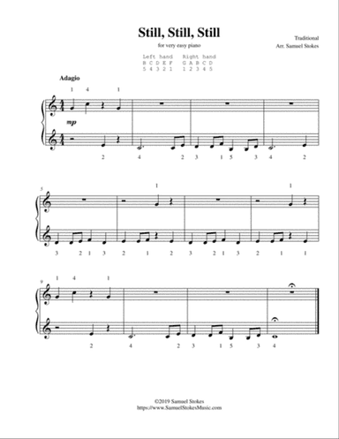Still, Still, Still - very easy piano