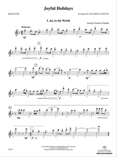 Joyful Holidays: 2nd Flute