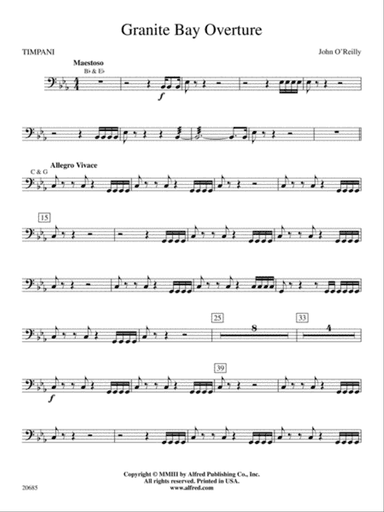 Granite Bay Overture: Timpani