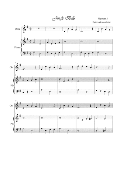 Jingle bells. Oboe e piano