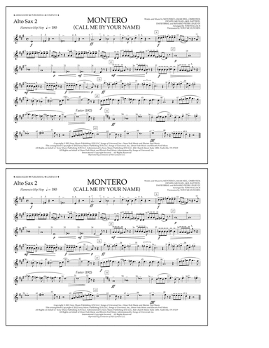 Montero (Call Me By Your Name) (arr. Tom Wallace) - Alto Sax 2