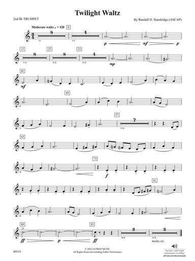 Twilight Waltz: 2nd B-flat Trumpet