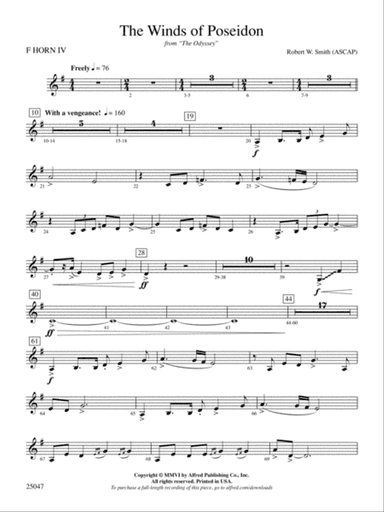 The Winds of Poseidon: 4th F Horn