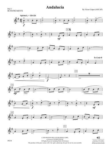 Andalucía: Part 1 - B-flat Instruments
