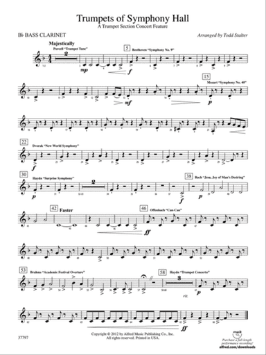 Trumpets of Symphony Hall: B-flat Bass Clarinet