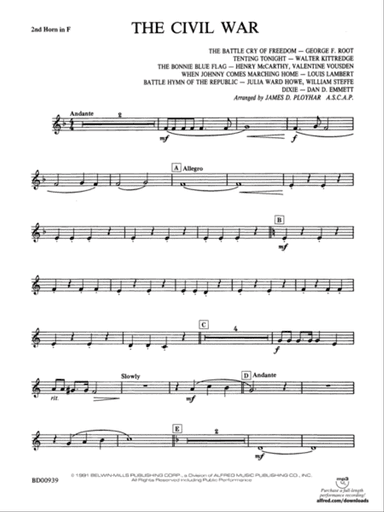 The Civil War: 2nd F Horn