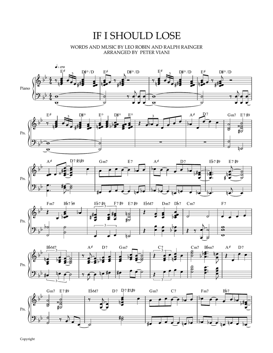 If I Should Lose You