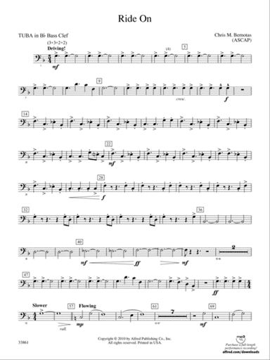 Ride On: (wp) B-flat Tuba B.C.
