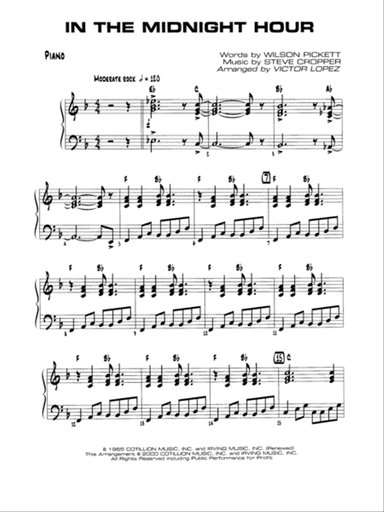 In the Midnight Hour: Piano Accompaniment