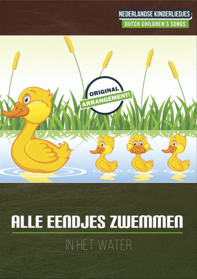 Alle Eendjes Zwemmen In Het Water