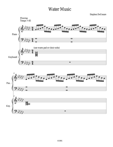 Water Music (Flute, Cello and Harp)