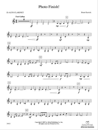 Photo Finish!: E-flat Alto Clarinet
